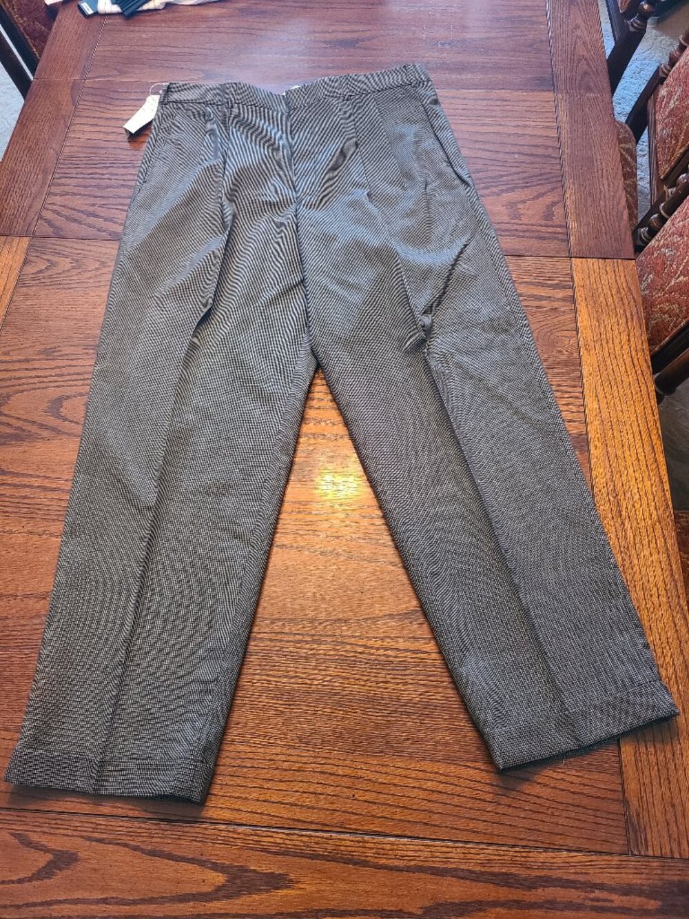 NWT Perry Ellis Portfolio Wrinkle-Free Pleated Cuffed Dress Pants 40Wx32L